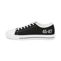 Trump 45-47 Canvas Low Top Sneaker Shoes - Black