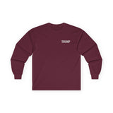 Trump 45-47 Front & Back Printed Unisex Long Sleeve T-Shirt