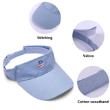 47 American Flag Pattern Embroidered Sun Visor