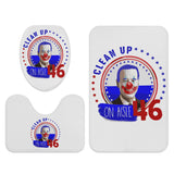Clean Up on Aisle 46 Joe Biden Clown Bath Room Toilet Set