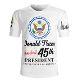 Trump 2024 Rugby Jersey Signature & Punisher Sleeves