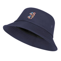 Trump 45-47 Embroidered Bucket Hat