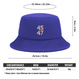 Trump 45-47 Embroidered Bucket Hat
