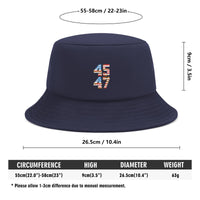 Trump 45-47 Embroidered Bucket Hat