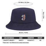 Trump 45-47 Embroidered Bucket Hat