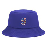 Trump 45-47 Embroidered Bucket Hat