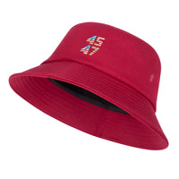 Trump 45-47 Embroidered Bucket Hat