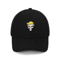 Embroidered Trump Hair Punisher Hero Baseball Cap