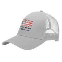 Trump 2024 Save America Again Hat American Flag Pattern Embroidery