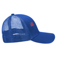 Save America Baseball Hat w/ 2 American Flags Embroidery