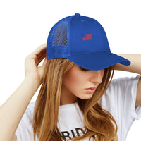 Save America Baseball Hat w/ 2 American Flags Embroidery