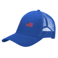 Save America Baseball Hat w/ 2 American Flags Embroidery