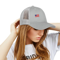 Save America Baseball Hat w/ 2 American Flags Embroidery