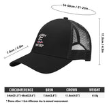 Emobrideried Grid Mesh Trucker Hat