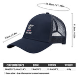 Emobrideried Grid Mesh Trucker Hat