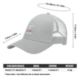Emobrideried Grid Mesh Trucker Hat