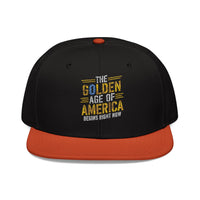 The Golden Age of America Embroidered Snapback Hat