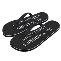 Make America Great Again Black Mens Flip Flops