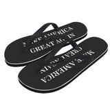 Make America Great Again Black Mens Flip Flops
