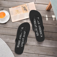 Make America Great Again Black Mens Flip Flops