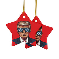 Trump Holiday Shapes Christmas Ornaments