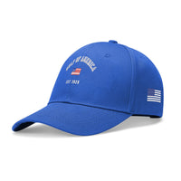 Gulf of America Embroidered Hat Baseball Cap w/ American Flag on Side