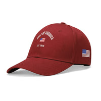 Gulf of America Embroidered Hat Baseball Cap w/ American Flag on Side