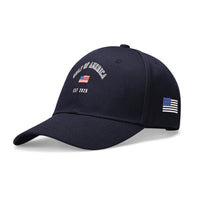 Gulf of America Embroidered Hat Baseball Cap w/ American Flag on Side