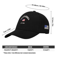 Gulf of America Embroidered Hat Baseball Cap w/ American Flag on Side