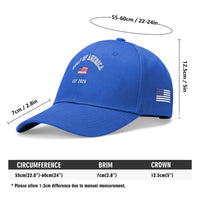 Gulf of America Embroidered Hat Baseball Cap w/ American Flag on Side