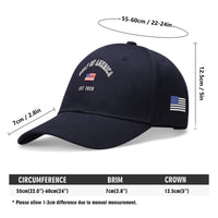 Gulf of America Embroidered Hat Baseball Cap w/ American Flag on Side