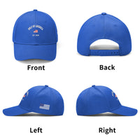 Gulf of America Embroidered Hat Baseball Cap w/ American Flag on Side