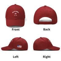 Gulf of America Embroidered Hat Baseball Cap w/ American Flag on Side