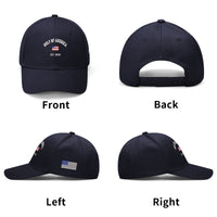 Gulf of America Embroidered Hat Baseball Cap w/ American Flag on Side