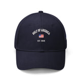 Gulf of America Embroidered Hat Baseball Cap w/ American Flag on Side