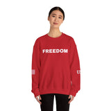 Freedom Sweatshirt - Charlie Kirk Tribute American Flag & USA on Sleeves Sweatshirt/Sweater