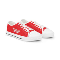 Trump 45-47 Mens Canvas Low Top Sneaker Shoes - Red
