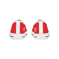 Trump 45-47 Mens Canvas Low Top Sneaker Shoes - Red
