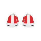 Trump 45-47 Mens Canvas Low Top Sneaker Shoes - Red