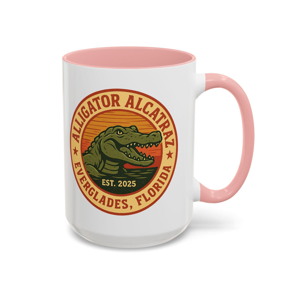 Alligator Alcatraz Large Coffee Mug  officialtrump2024store
