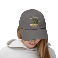 Alligator Alcatraz Everglades FL 2025 Distressed Cap - Printed Vintage Hat