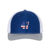 47 Hat - Trump American Flag Patterned 47 Snap-Back