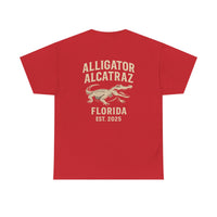 Alligator Alcatraz Logo T-Shirt – Swamp Tough Style for Rebels & Gator Fans