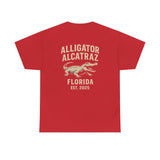 Alligator Alcatraz Logo T-Shirt – Swamp Tough Style for Rebels & Gator Fans