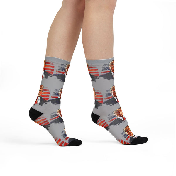 Trump American Flag Crew Socks