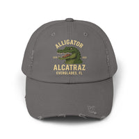 Alligator Alcatraz Everglades FL 2025 Distressed Cap - Printed Vintage Hat