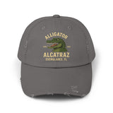 Alligator Alcatraz Everglades FL 2025 Distressed Cap - Printed Vintage Hat