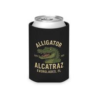 Alligator Alcatraz Can Cooler - Fun Drink Holder Insulator Koozie (Slim or Regular can)