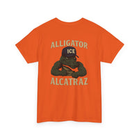 Alligator Alcatraz - Gator wearing ICE hat on a  T-Shirt