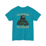 Alligator Alcatraz - Gator wearing ICE hat on a  T-Shirt